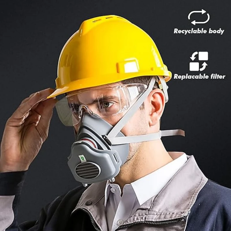 Dust Mask Construction - Staubmaske, Maskenschutz, Industrielle Staubpolitur, Kohlebergwerk Zementwerk